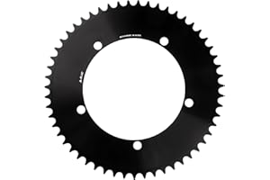 DJC COMPONENTS DJC 144BCD Round Chainring Fixed Gear Fixie Track Bike 47T 49 51 53 55 57 59 61T Single Speed Chainwheel 1/2 * 1/8 144 Bcd