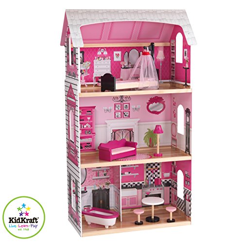 KIDKRAFT Großes Puppenhaus Bonita Rosa Dollhouse Nr 65832 Holz Pink Paradise