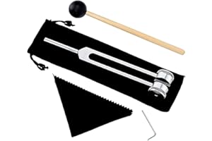 LATRAT 128 Hz diapason in lega di alluminio offrono risposta In frequenza accurata con un martello in silicone, argento