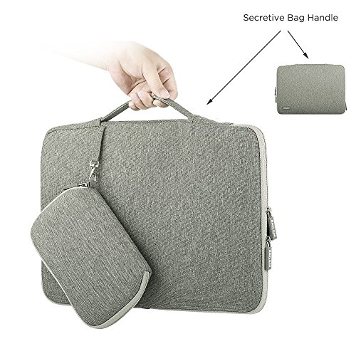 EasyAcc 13,3 Zoll Macbook Air/ Pro Retina Sleeve Hülle Ultrabook 33,4-cm-Laptop Tasche Tragetasche Speziell für 13,3″ Apple Macbook Pro Retina und Macbook Air Grau - 2