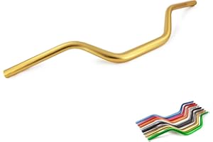 USTPO Motocicleta 1 1/8 "28mm Manillar Universal Mid-Rise Manillar Barras de manija para Suzuki RMZ250 RMZ450 DRZ400 RM RMZ DRZ 125 250 300 400 450 Dirt Bike Universal - Oro