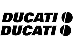 SARDEGNA SERVICES Adhesivos DUCATI-19,5 X 3 cm, Diseño de MOTO DUCATI Vinilo STICKERS Racing