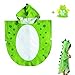 Produktbild Kinder mit Kapuze Badetuch Kinder Bademantel Dinosaurier mit Kapuze Poncho - mit einem Kinder Bad Wäscher (Grüner Dinosaurier)