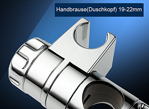 Rixow Gleiter Schieber Brausehalter Stangengleiter für Duschstange 25 mm - 4