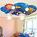 Produktbild Deckenleuchte Ledthat Kreativität Schlafzimmer Wohnzimmer Persönlichkeit Restaurant Home Beleuchtung Kinderzimmer Prinzessin Cartoons Augenpflege Bienen Tier Sub-Paragraph Fernbedienung Bluetooth Musik 70 * 40 * 20 Cm MeloveCc
