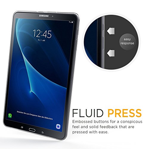 EasyAcc Samsung Galaxy Tab A 10.1 Hülle TPU Transparent Case für Samsung Galaxy Tab A (2016) T585N/ T580N (10,1 Zoll) Cover Durchsichtig TPU Crystal Clear Case Backcover Slimcase - 3