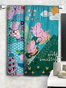 Athom Living Peppa Pig Kids Bath Towel 350 GSM 60x120 cm Combo (Pack of 2)