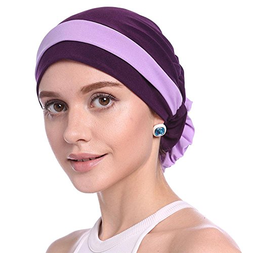 Preisvergleich Produktbild Cathy02Marshall Damen Elegante Weich Chemo Turban Mütze Kopftuch für Chemotherapie,Krebs,Haarverlust