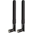 Bingfu 4G LTE Antenna SMA Male Aerial 8dBi (2-Pack) for Vodafone EE O2 Three Huawei Netgear ZTE 4G LTE Router Gateway Modem Router Gateway Trail Camera