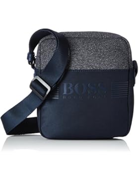 BOSS Green Herren Pixel M_ns Zip 10197422 01 Schultertasche, Blau (Navy), 21x24x8 cm