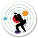Produktbild 2 x 10cm/100mm Paintball Vinyl SELBSTKLEBENDE STICKER Aufkleber Laptop reisen Gepäckwagen iPad Zeichen Spaß #4245
