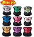 Produktbild AFUT 9 Stück Multifunktionstuch Gesichtsmaske Sturmmaske Bandana Schlauchtuch Halstuch mit Totenkopf- Skelettmasken für Motorrad Ski Paintball Gamer Karneval Kostüm Skull Maske