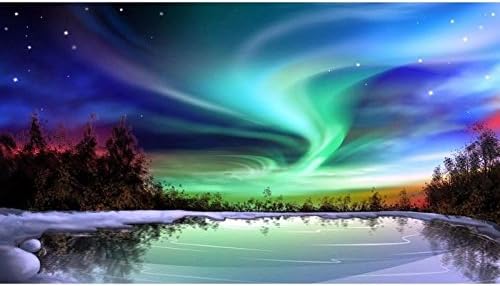 The Beautiful Northern Lights - Framed Canvas Picture - Size 30" x 20"