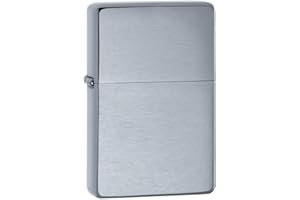 Zippo Vintage gebürstetes Chrom ohne Schlitze – 230.25