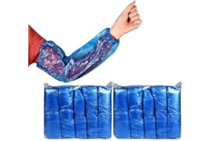 Sumedtec Lot de 200 embouts jetables en plastique imperméables, spécialement conçus pour les protège-bras