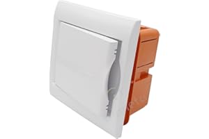 TOT ELECTRIC Quadro elettrico da incasso da 2 a 4 moduli centralino con sportello bianco per interruttori DIN IP40