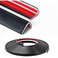 3 Meters Outside Vinyl Corner Trim Peel and Stick PVC Edging Molding External 90° Corner Strip for Tile and Wall Edges,Furniture Decoration,Black