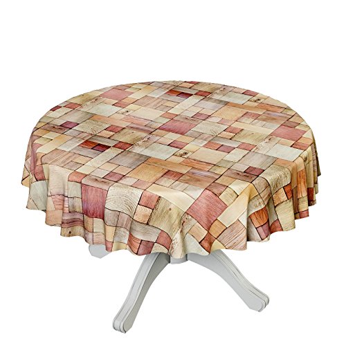 Wachstuch Wachstischdecke Tischdecke Wachstuchtischdecke Holzmuster Holz 100 x 140cm - 4