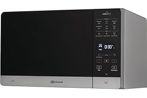 Bauknecht Chef Plus MW 45 SL Combinación parrilla y microondas / 900 W / 25 L de espacio de cocción / 800 W/DualCrisp/AutoClean/función de descongelación rápida y función de descongelación /