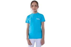 TIZAX Camiseta Natación con Protección Solar para niñas Traje de baño de Manga Corta Rashguard para Surf/Nadando/Buceo/Playa