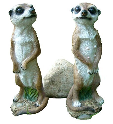 Dekorative Gartenfiguren Erdmännchen (2er Set)