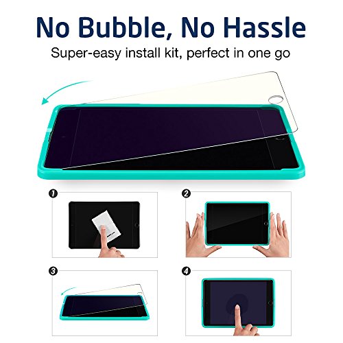 [Installation Werkzeug] Neues iPad 9.7 2017/ iPad Air / Air 2 / Pro 9.7 Schutzfolie, ESR® 0.3mm [Anti-blau Strahl] Tempered Glas Folie Panzerglas Folie für iPad Air / Air 2 / Pro 9.7/ Neues iPad 9.7 2017 - 8