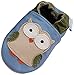 MiniFeet Soft Leather Baby Shoes, Blue Owl 2-3 Years