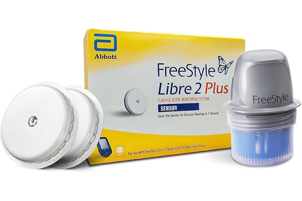 Abbott | FreeStyle Libre 2 Plus Sensor | Get Continuous Glucose Monitoring for Type 1 & Type 2 Diabetes | No Finger Pricks or