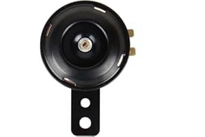 KEENSO Altavoces de bocina 105db impermeables redondos 12V 1.5A universal para motocicleta coche scooter kit fuerte negro altavoz de cuerno alto