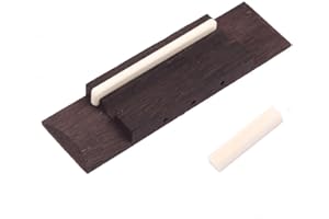 gazechimp Rosewood Bridge Bone Saddle Nut for 3-String CIGAR BOX Guitar Repair Part