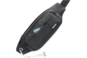 SINNO Bum Bag Fanny Pack for Men Women Bumbag Waist Pack with 4-Zipper Pockets for Biking Running Jogging Traveling Outdoors Workout Cycling Fitness Hiking