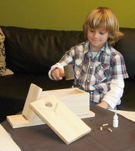 Kerbl 82959 Selbstbauset Nistkasten 36 x 12 x 14 cm für Meisen - 4