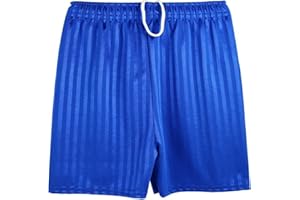 Candid Styles® Shadow Stripe School PE Shorts Kids Boys Girls Summer Gym Sports Football Games Cycling Shorts