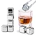 Produktbild Dreibärchen 8er Whisky Steine Set wiederverwendbare Eiswürfeln aus 304 Edelstahl + Zange, für Whiskey, Wein, Getränke, Wasser, Cocktails usw.
