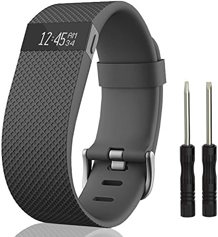 einBand Replacement Strap for Charge HR, Soft Silicone Interchangeable Strap with Metal Buckle Clasp for Fitbit Charge Heart Rate Wristband