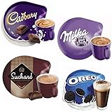 Welche Sorte ist dein Favorit ... Finde es heraus! Das kleine
Kakao Probierpaket für Tassimo ist das ideale Starter-Set für alle, die sich
noch auf der Suche nach ihrer liebsten Trinkschokolade für Tassimo sind. Du
möchtest jemandem eine Freude machen? Kein Problem. Das Tassimo Kakao
Probierpaket ist ein perfektes Geschenk für Schoko-Fans mit Tassimo
Kapsel-System.