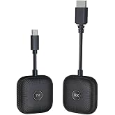 Coverzone Wireless HD Image Transmitter Set USB-C TX RX | 1080P 60Hz Plug and Play | Computer TV Connection Kit | Without Internet