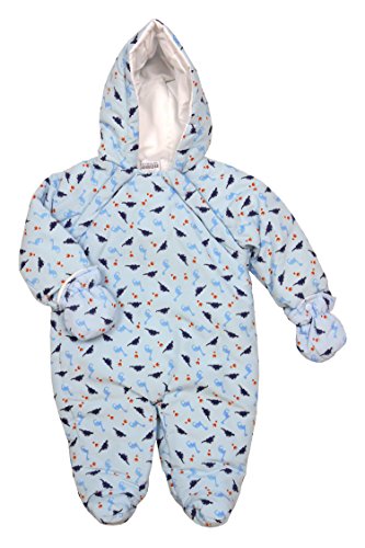 Nursery Time Mini Dino Snowsuit - Blue - 3-6 Months / 68 cm