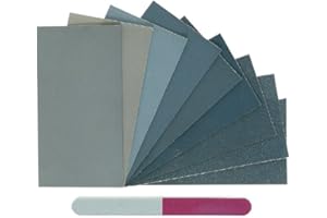 Micro-Mesh MM Sortiment, 11-teilig: Silikon, Siliziumkarbid, Schleifpapier, Abrasives, Holz, Glas, Kunststoff, Metall, Fiberglas