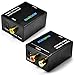 Swees® Digital zu analog Audio Konverter | Wandler/Decoder | Home Entertainment | Neues Modell | Noise Reduction Design | Coaxial SPDIF/digital optisch Toslink zu analogem Composite rechts links Audio | Vollmetall | Schwarz