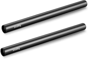 ‎SMALLRIG SMALLRIG 2 szt. 15mm czarny pręt ze stopu aluminium (M12-20cm) 8 cali - 1051