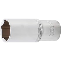 Steckschlüsseleinsatz 1/2 Zoll – 21 Größen Von 8-36 Mm, Chrom-Vanadium-Stahl, Für Werkstatt & Industrie