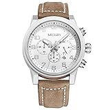 North King Quarz Uhren Datum Anzeige Armbanduhr Herren Multi Funktion Drei-Zifferblatt hell wasserdicht schönen Uhren für Erwachsene Geburtstag Gif T