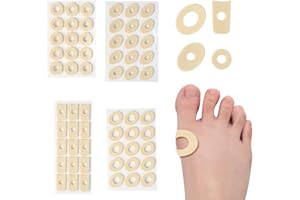 WHGHNCQ Cerotti Calli, 60 Pezzi Cuscini Di Mais In Morbida Schiuma Di Lattice Autoadesivi, Anti-Attrito, Cuscinetti Per Calli Per Dita Dei Piedi, Riducono Il Dolore Ai Piedi E Al Tallone(4 Stile)