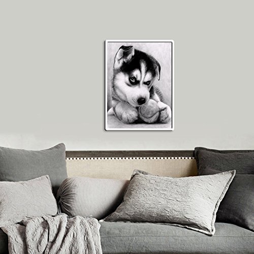 Amazingdeal365 Motiv- Hunde 2 5D DIY Diamond Stickerei Malerei Kreuzstich Kinderhandarbeit zum Lernen für Balkon,Terasse,Café,Kinderzimmer,Wohnzimmer, Schlafzimmer, Arbeitszimmer usw. - 4