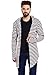 Chill Winston Maroon and White Stripe Hooded Cardigan With Thumb Insert For Men RS.899.00