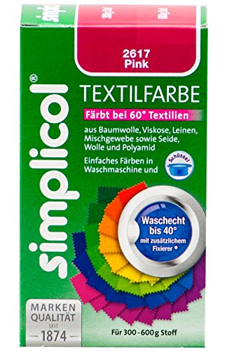 Preisvergleich Produktbild Simplicol 2617 Textilfarbe mit Färbesalz, Pink (ALB15)