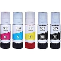 QUINK Refill Ink for Epson 003 Ink for L3110, L3150, L3250, L3252 L3101 ...