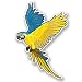 Produktbild 2 x 30cm/300mm Exotische Vögel Vinyl SELBSTKLEBENDE STICKER Aufkleber Laptop reisen Gepäckwagen iPad Zeichen Spaß #4479