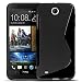 Produktbild HTC Desire 300 Hülle, Conie Mobile Ultra Slim Backcover Schutzhülle TPU Silikon Rückschale Cover in Schwarz